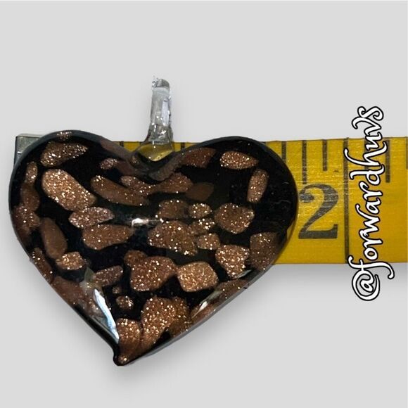Bundle Sale 3 for $15 | Hand Crafted Glass Heart Pendant without Chain - Picture 5 of 8
